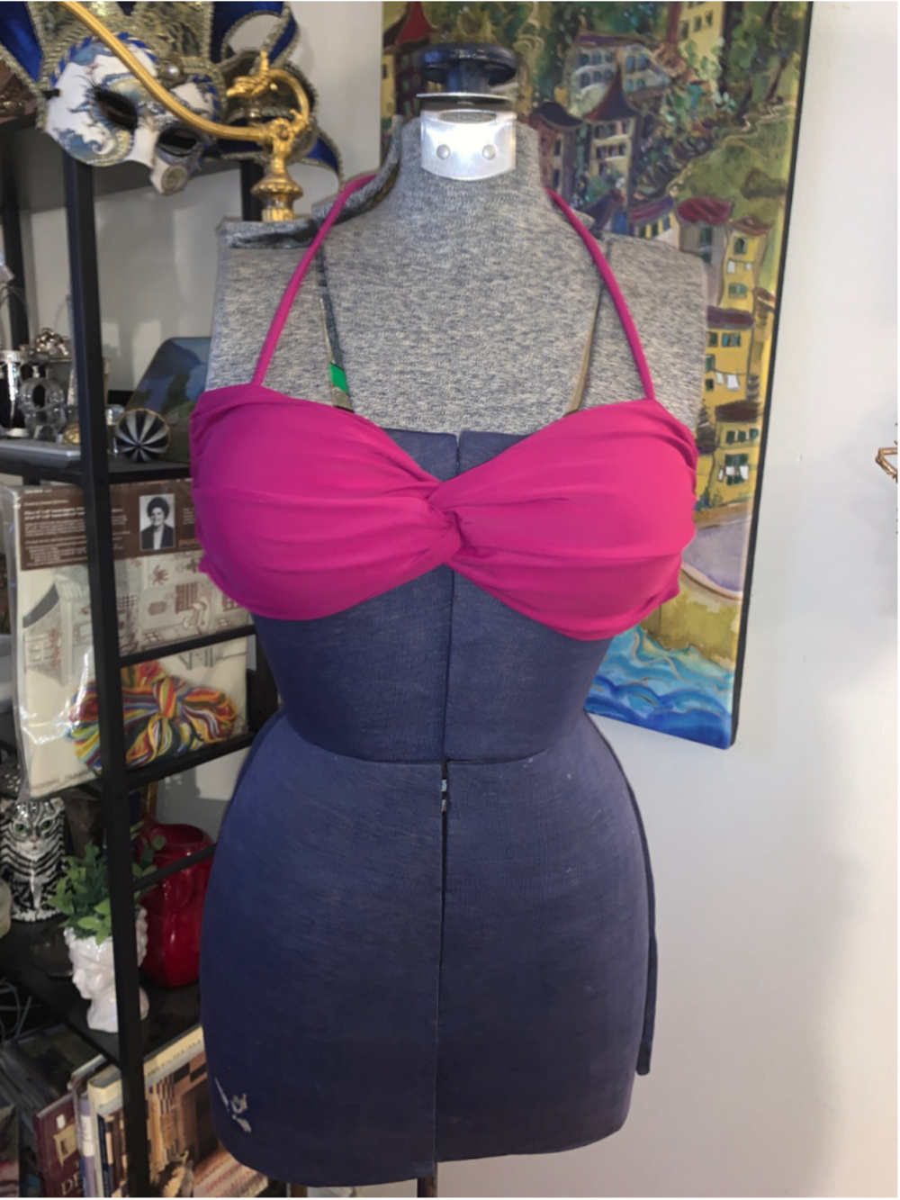 Women's Unbranded Pink Halter Bikini Top m